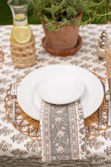 Set of 4 Napkins - Sage Petal and Vine | Shop.app