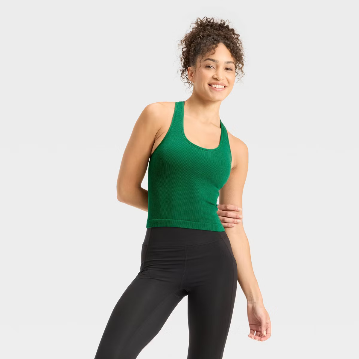 Women's Seamless Racerback Ribbed Tank Top - All In Motion™ | Target