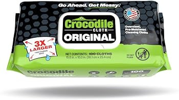 Crocodile Cloth Original Heavy-Duty Hand & Tool Wipes, 100 Count | Amazon (US)