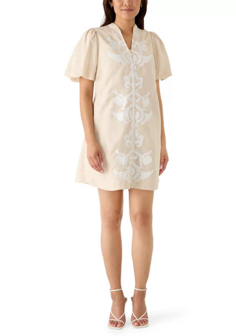 Women's Elbow Sleeve Button Front Dress | Belk