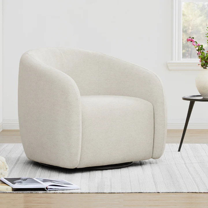 Bella Modern Swivel Accent Chair | Plush & Mid-Century Style | Chita