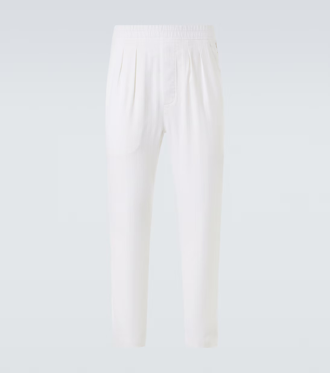 Cotton and silk straight pants | Mytheresa (US/CA)
