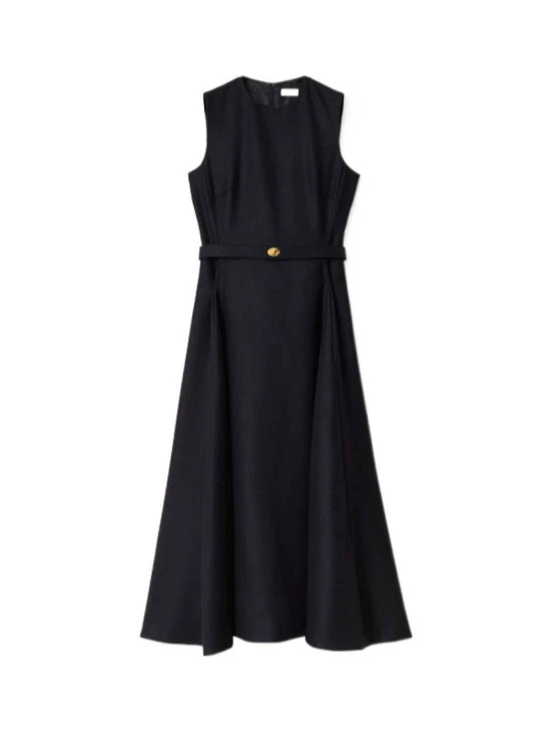 Burberry Belted Checked Sleeveless Dress | Senser US