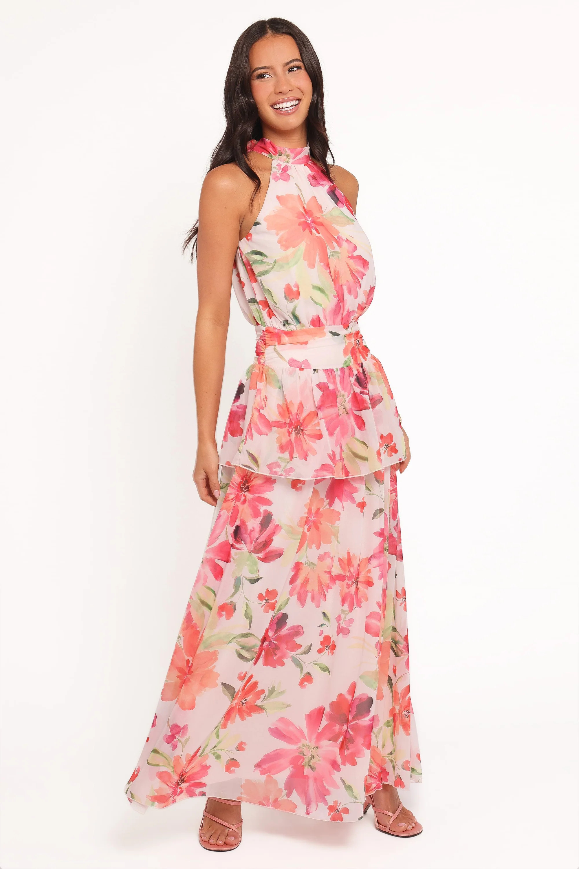 Martha Maxi Dress - Orange Floral | Petal & Pup (US)