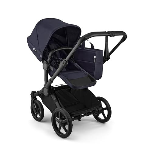 Bugaboo Donkey 6 Single-to-Double Convertible Stroller – Side-by-Side All-Terrain Double Stroller for Newborn and Toddler with XL Storage Basket & Easy One-Hand Steering - Deep Indigo | Amazon (US)