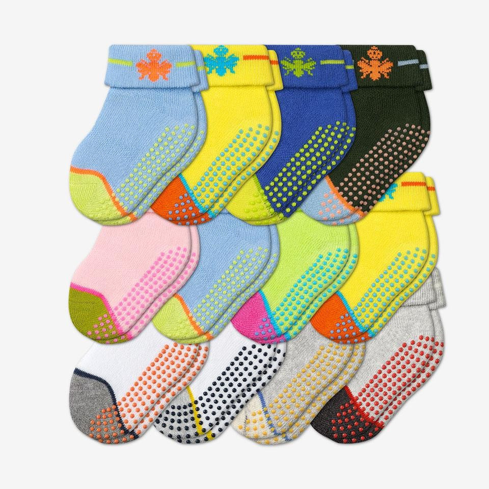 Baby Gripper Socks 12-Pack (6-12 Months Old) | Bombas