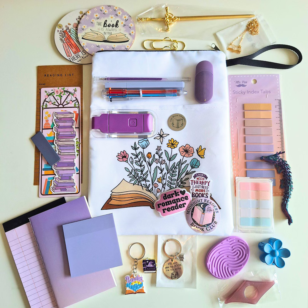 Bookish Bundle Book Box, Mystery Gift for Book Lovers, Reading or E-Reader Accessories for Bookwo... | Etsy (US)