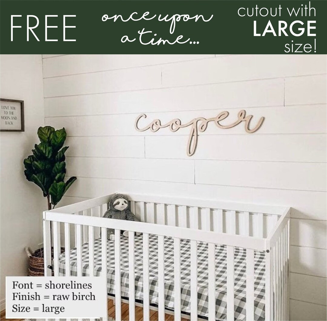 Baby name sign cutout | Name cut out | Personalized name sign | Above the crib sign | Large custo... | Etsy (US)