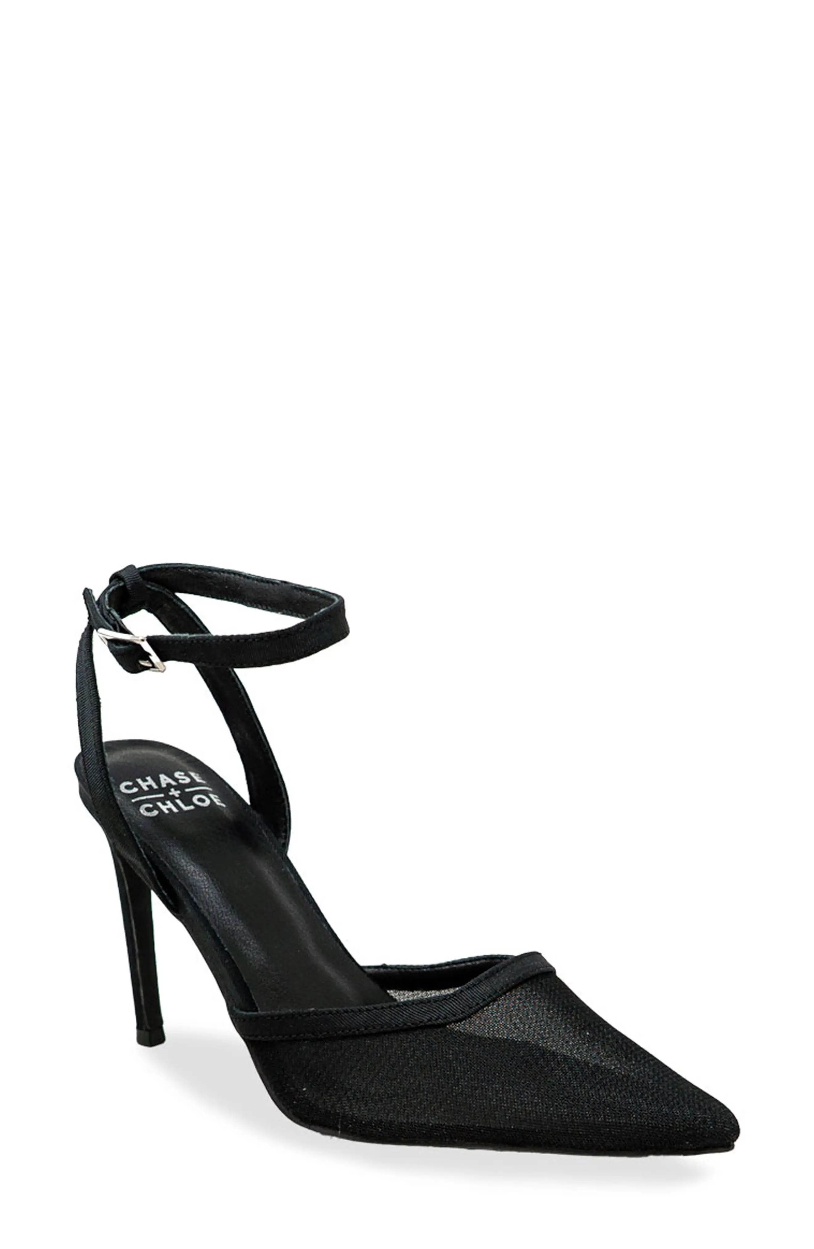CHASE AND CHLOE Sheer Mesh Pointed Toe Pump (Women) | Nordstromrack | Nordstrom Rack