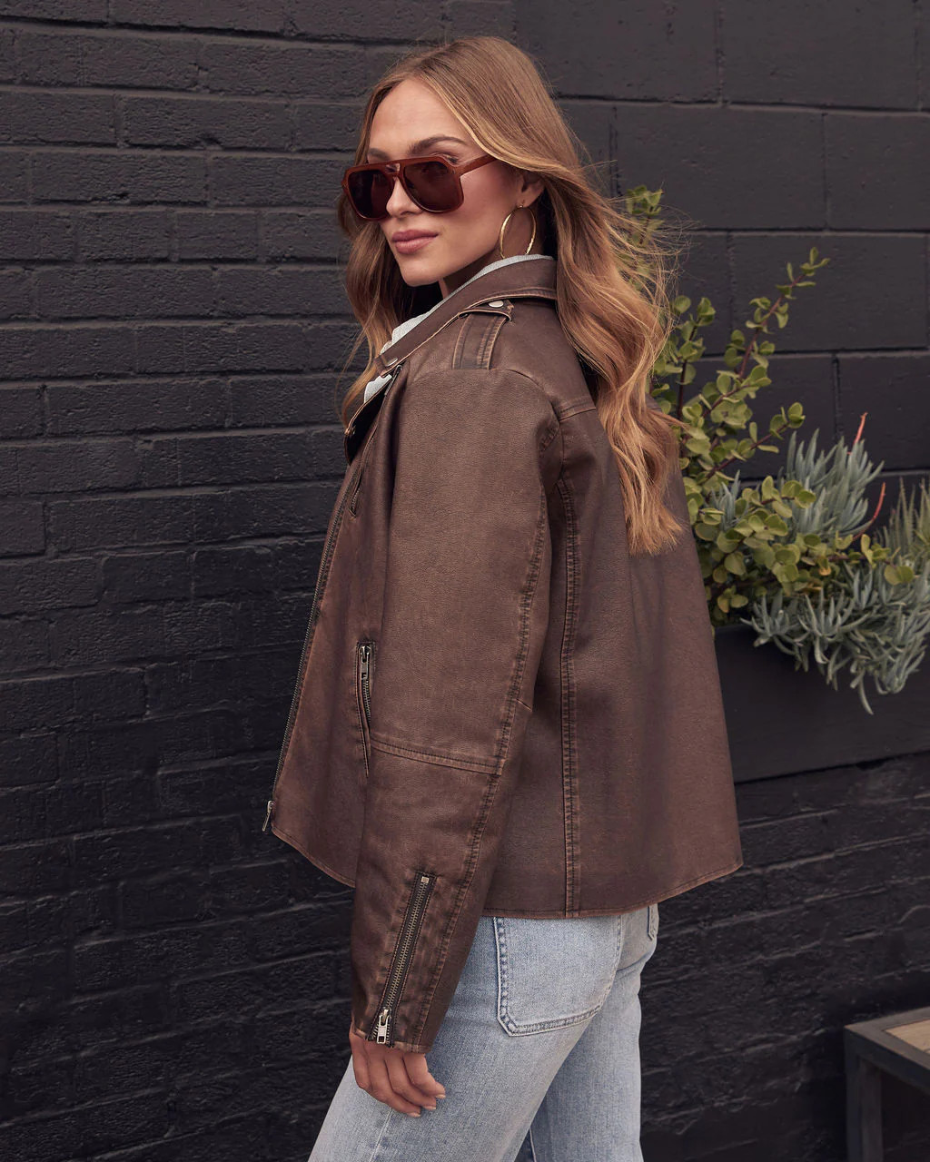 Casual Cool Distressed Leather Moto Jacket | VICI