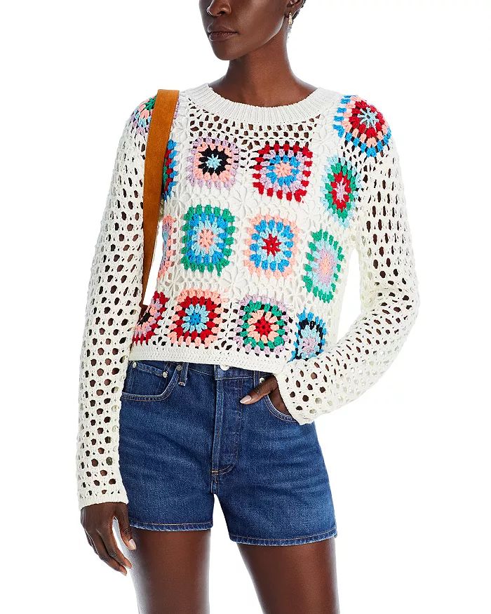 Crochet Granny Square Sweater - 100% Exclusive | Bloomingdale's (US)