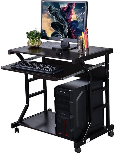 Officejoy Computer Desk Cart Home Office Desk, Mobile Laptop Table Workstation Writing Desk Study... | Amazon (US)