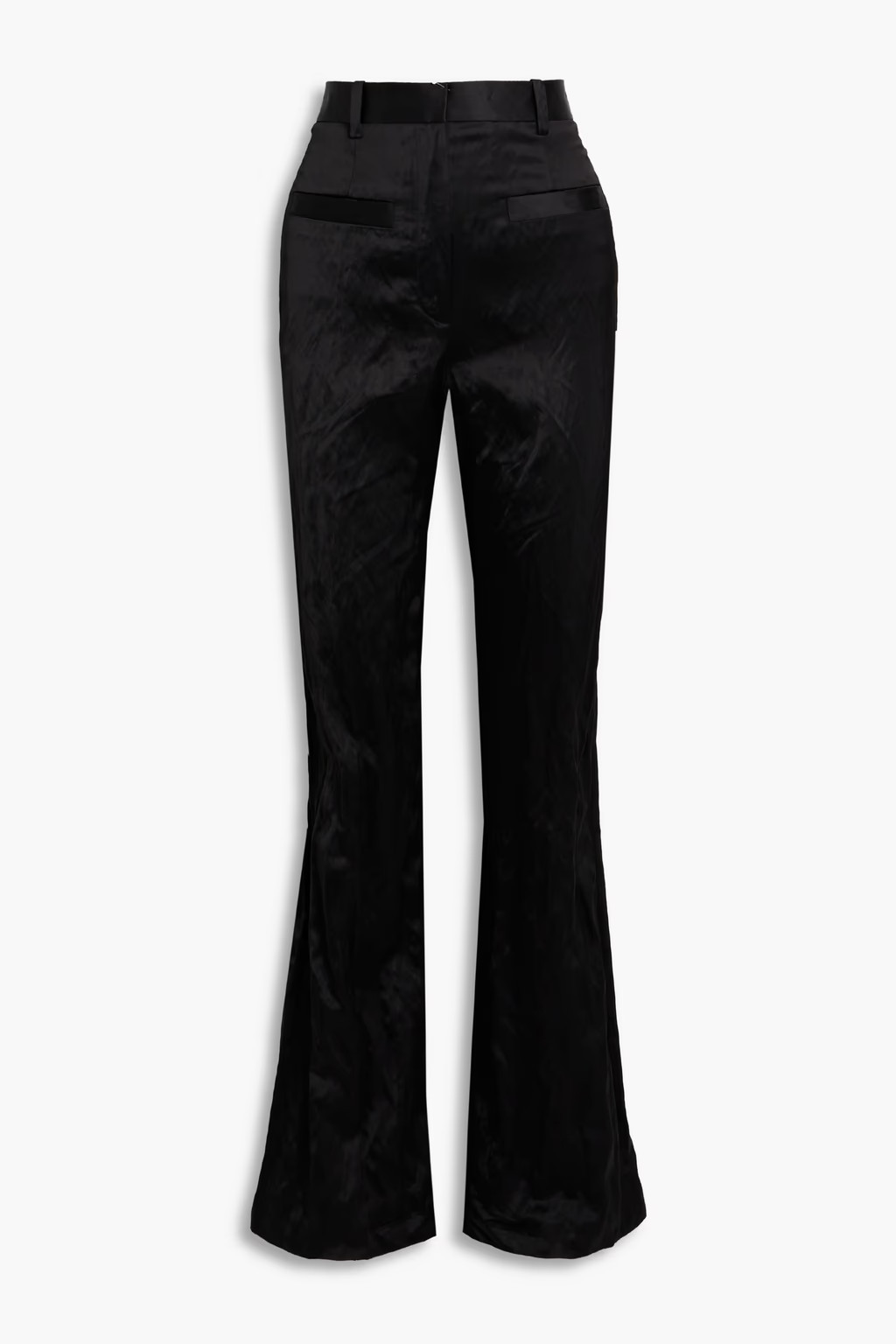 Crinkled-satin flared pants | The Outnet (US and CA)
