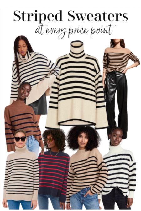 Striped sweaters at every price point 
Including great sale prices

#LTKGiftGuide #LTKstyletip #LTKsalealert