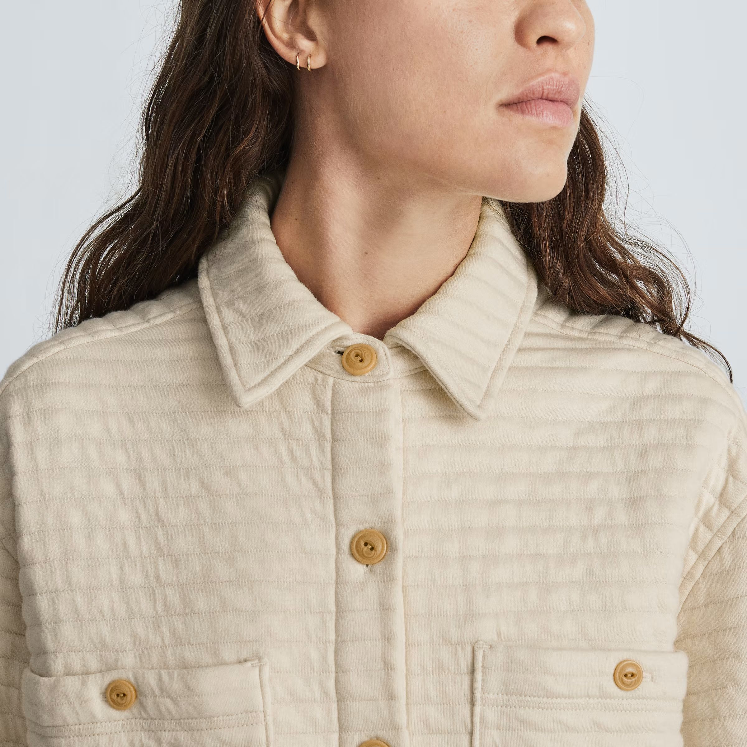The Organic Cotton Quilted Shirt Jacket | Everlane