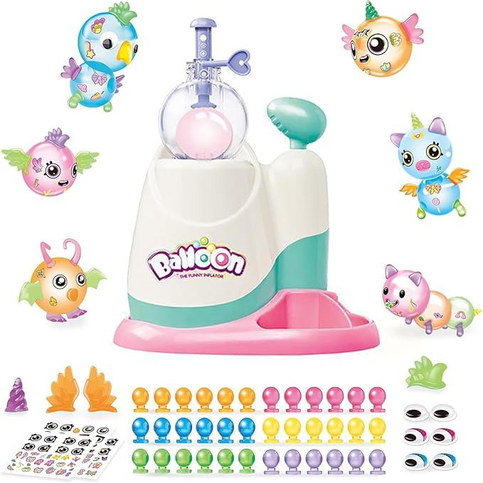 Balloon Animals Kit with Pump, Funny Balloons Inflator Toy, DIY Sticky Balloon with Pump, Squishy... | Amazon (US)