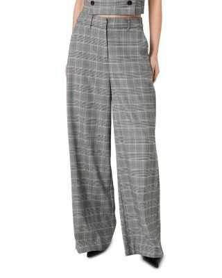 Matteo Plaid Wide Leg Pants | Bloomingdale's (US)