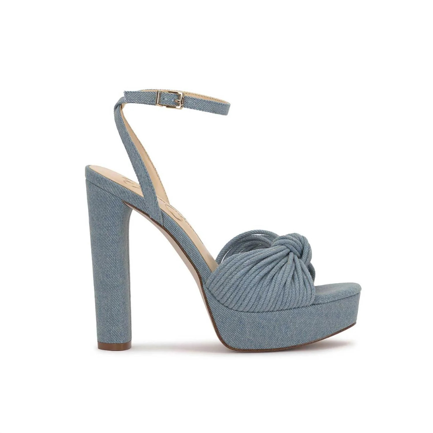 Immie Platform Sandal In Medium Blue | Shop Simon