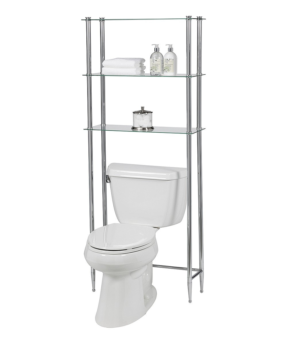 Creative Bath Bath Organization Chrome - Chrome Over-the-Toilet Shelf | Zulily