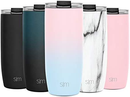 Simple Modern 20oz Voyager Travel Mug Tumbler w/Clear Flip Lid & Straw - Coffee Cup Vacuum Insula... | Amazon (US)