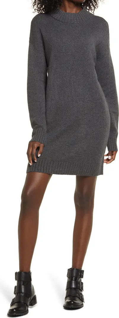 Easy Crewneck Long Sleeve Sweater Dress | Nordstrom