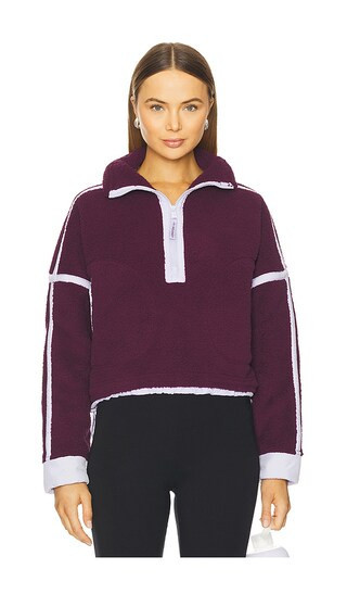 Free People x FP Movement Mountain High 1/2 Zip Jacket in Purple. - size XL | Revolve Clothing (Global)
