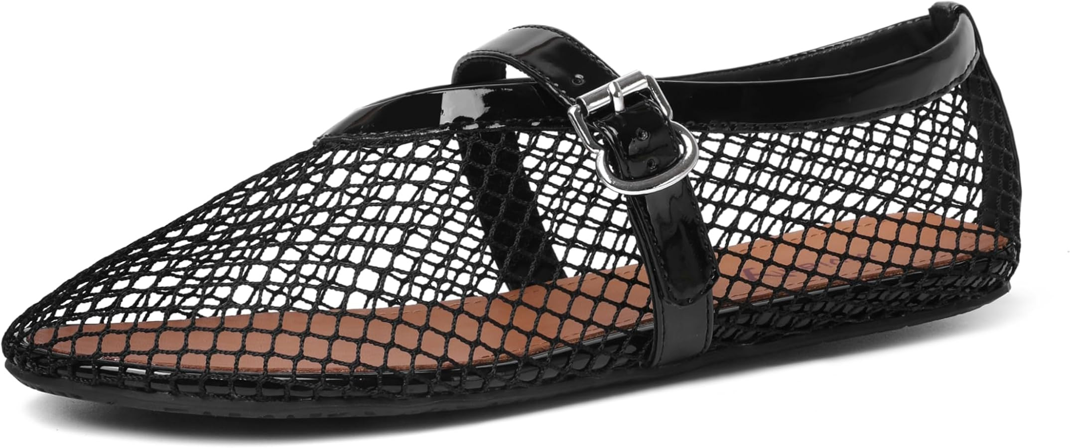 vivianly Mesh Ballet Flats Shoes for Women Flats Comfortable Dressy Mary Jane Flats Mesh Flats Ro... | Amazon (US)