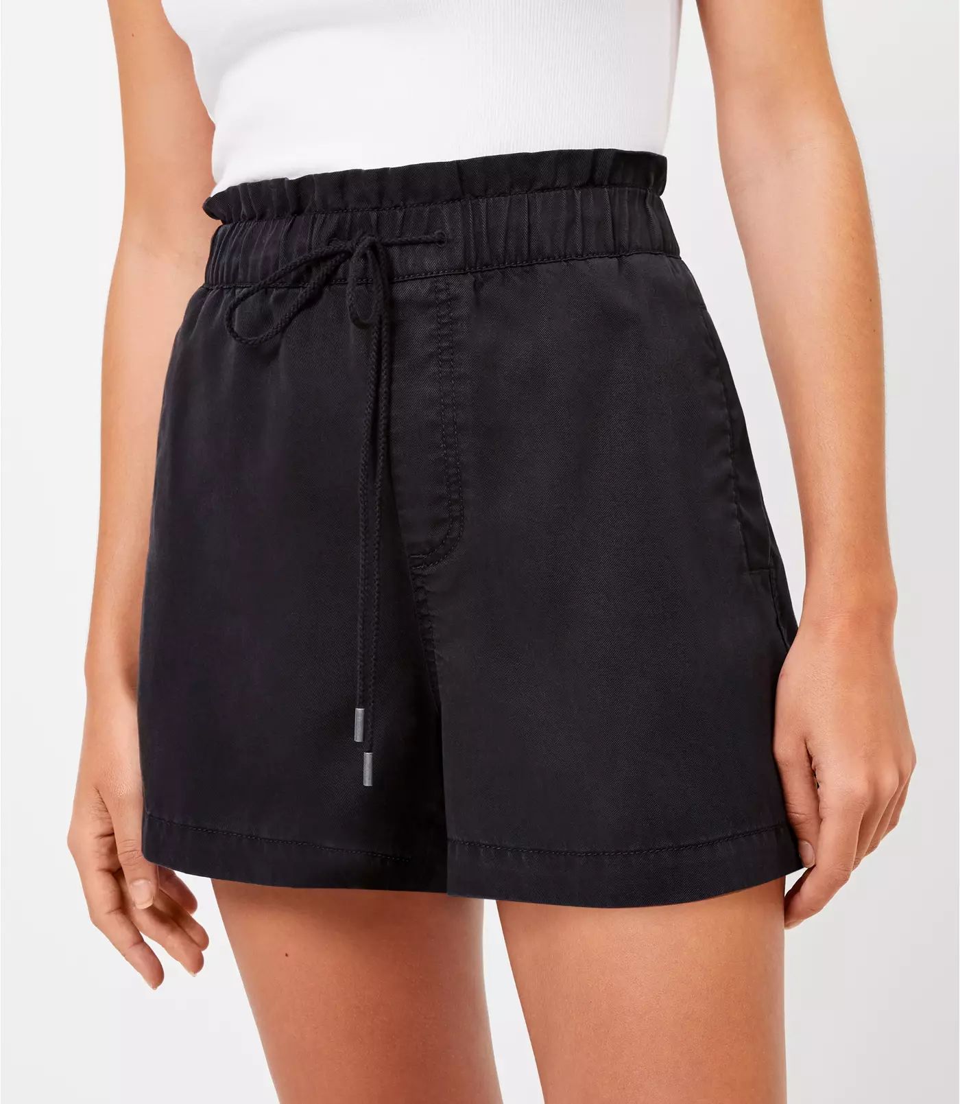 Pull On Shorts in Soft Twill | LOFT | LOFT