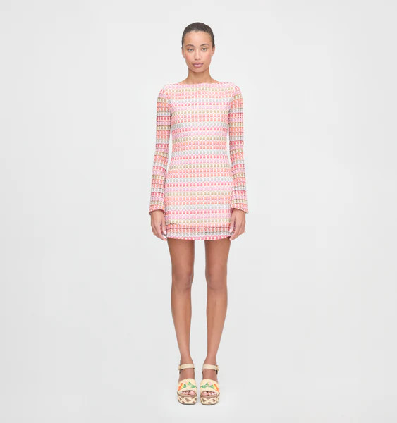 The Nathalie Dress - Pastel Crochet Knit | Hill House Home US