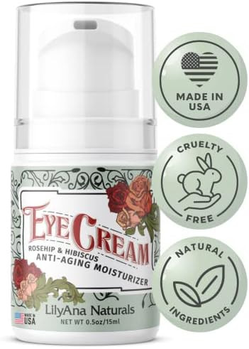 LilyAna Naturals Eye Cream - Eye Cream for Dark Circles and Puffiness, Under Eye Cream, Anti Agin... | Amazon (US)