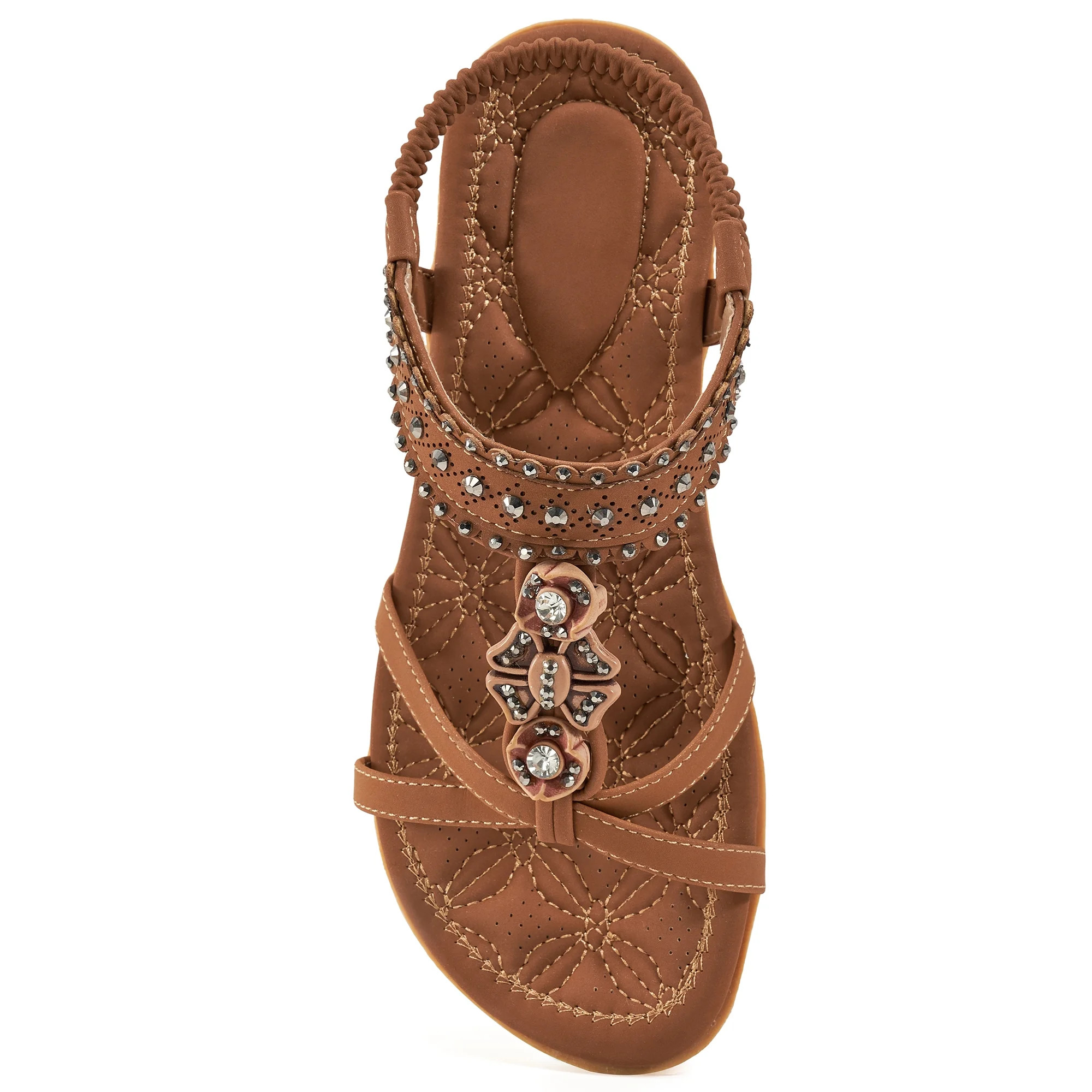Ablanczoom Womens Summer Flats Sandals Casual Beach Shoes Dress Ankle Elastic sandals - Walmart.c... | Walmart (US)