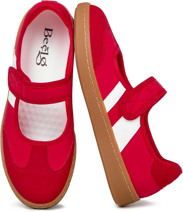 Mary Jane Sneakers for Women Comfortable Ballet Sneakers Casual Non-Slip Walking Flats Shoes | Amazon (US)