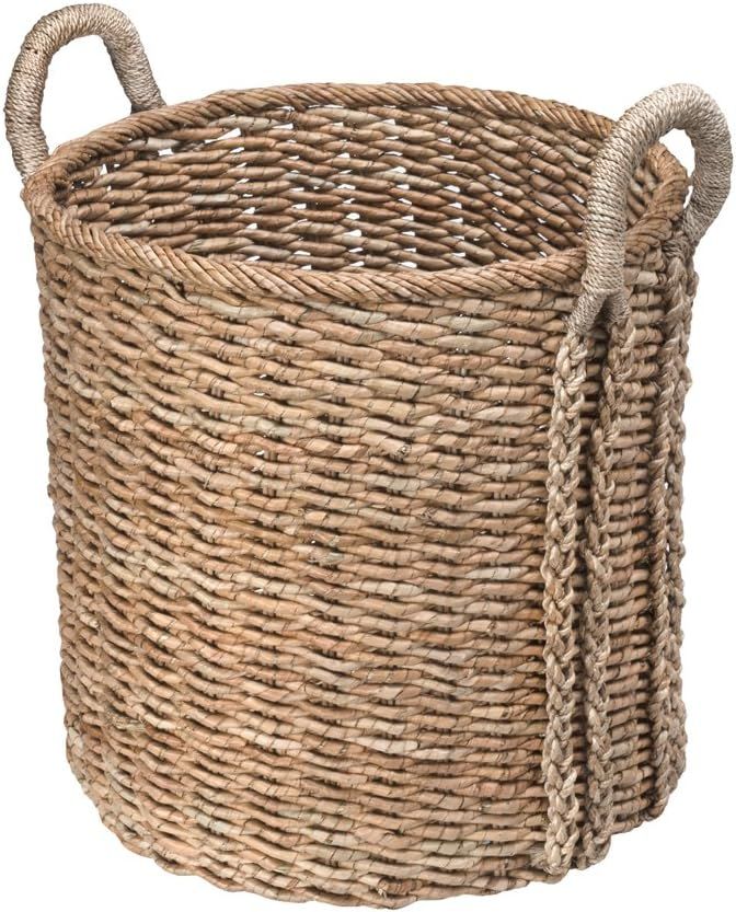 KOUBOO 1060038 Large Round Seagrass Basket, 20" x 20" x 24", Brown | Amazon (US)