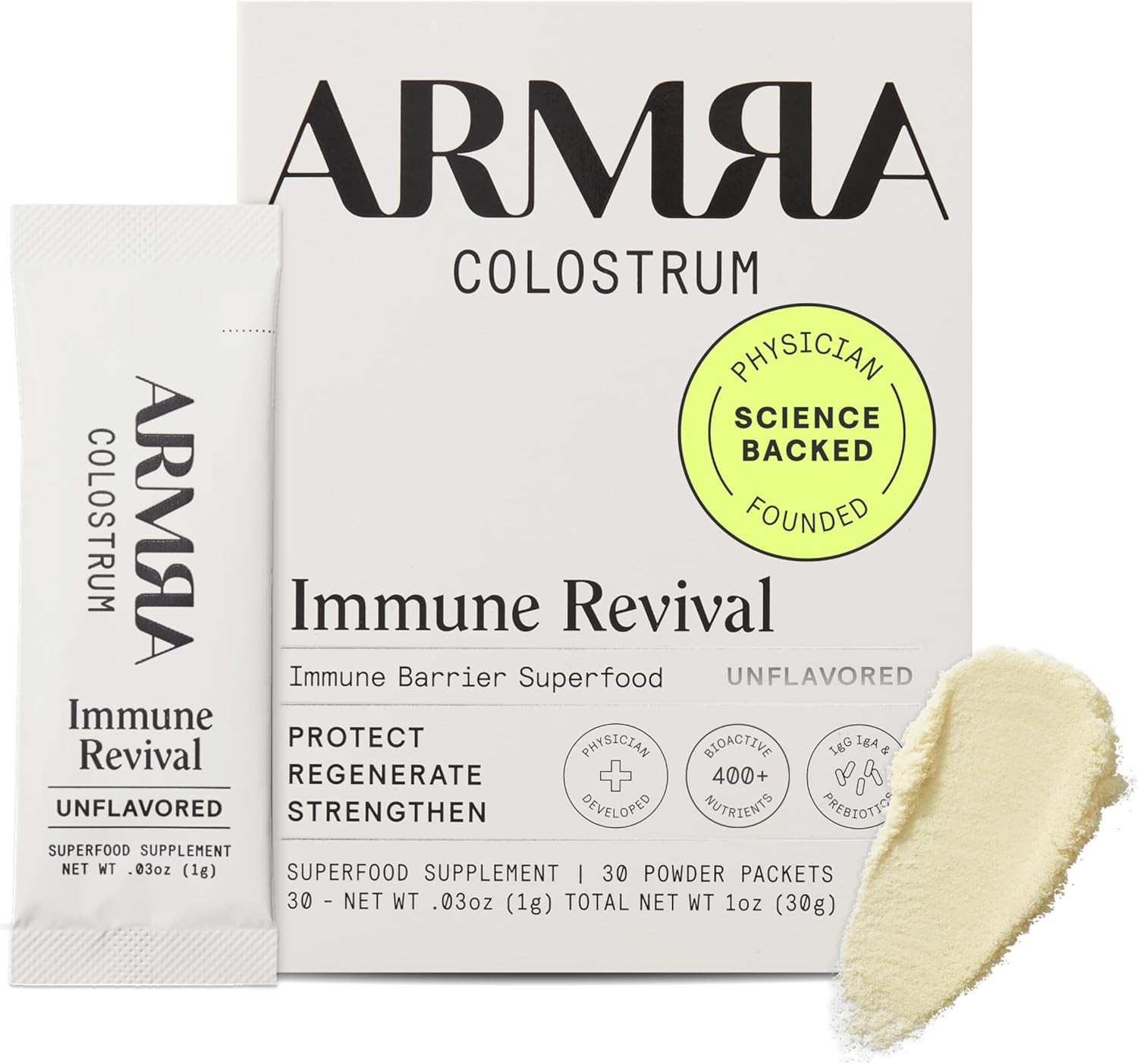 ARMRA Colostrum™ Powder | Unflavored | Gut Health & Bloating | Skin & Hair | Immunity | Keto, G... | Amazon (US)