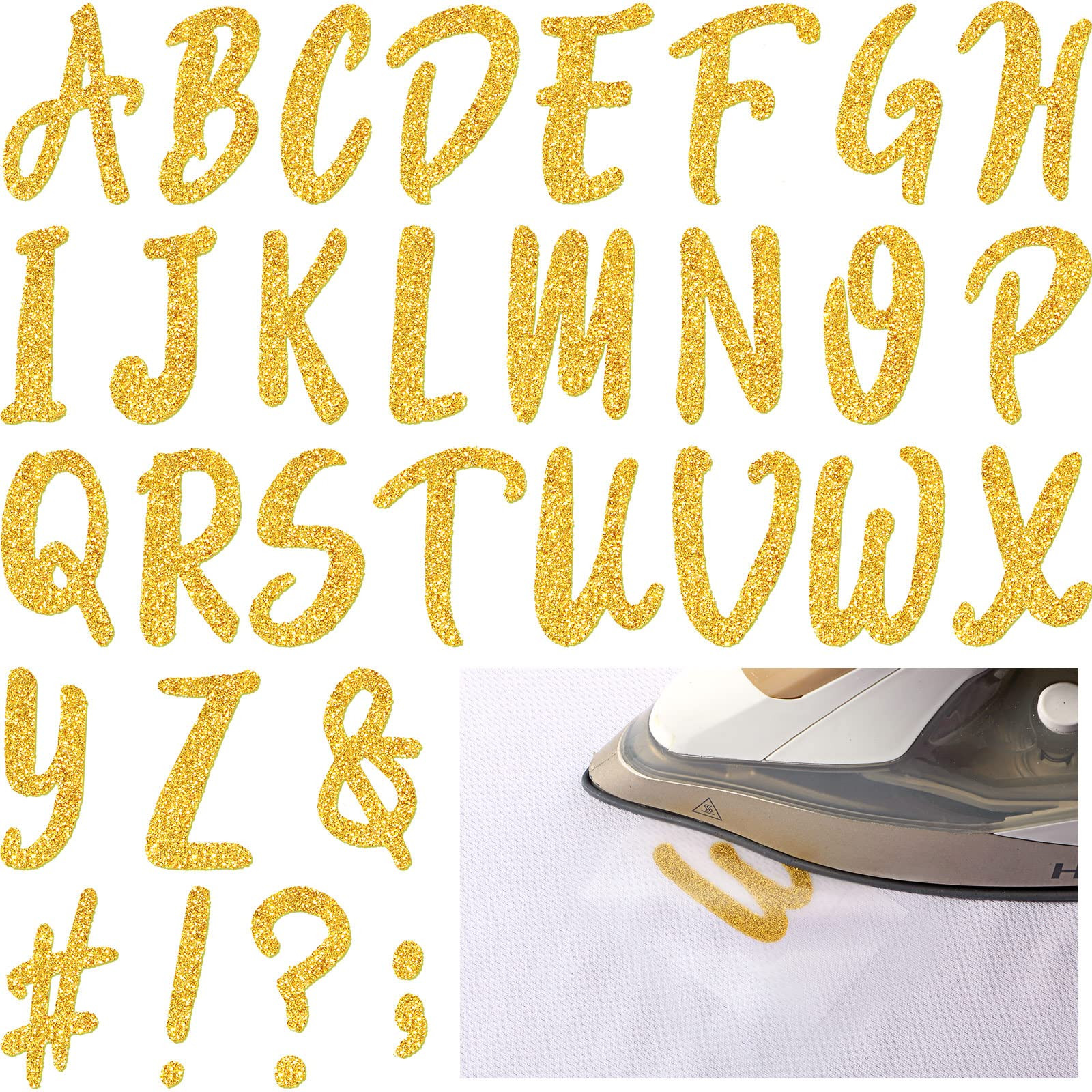 Outus 279 Pieces Christmas Graduation Iron on Letters 1.5 Inch A-z Flock Transfer Letters Sticker... | Amazon (US)