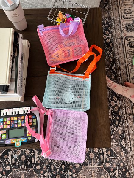 The best toddler storage. Adjustable straps, zipper, see through but color coordinated, practical to store tonies characters or small figurines! 