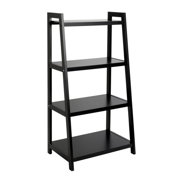Argos Home 4 Tier Bathroom Storage Shelf Unit - Black | argos.co.uk