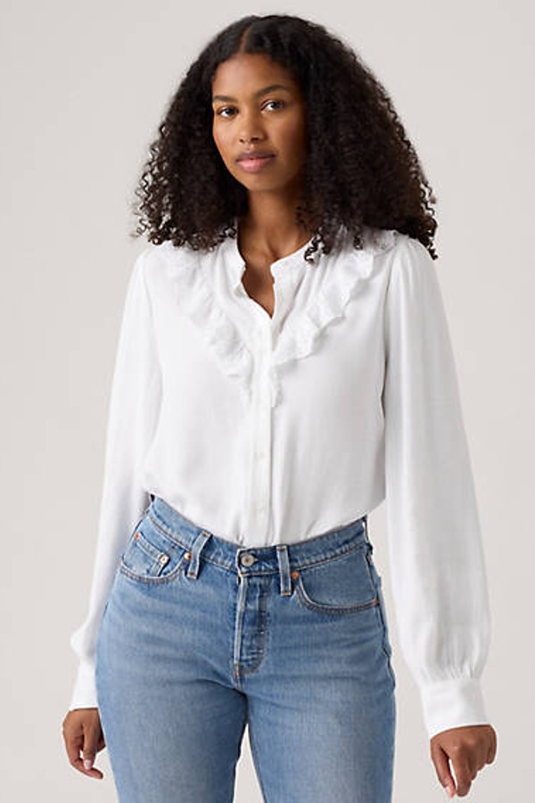 Levi's Blouse Jane Eyelet - Femme - Blanc / Bright White - L | Levi's EU
