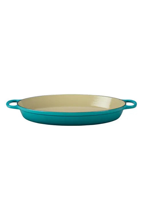 Le Creuset Signature 3 Quart Enameled Cast Iron Oval Baker in Caribbean at Nordstrom | Nordstrom
