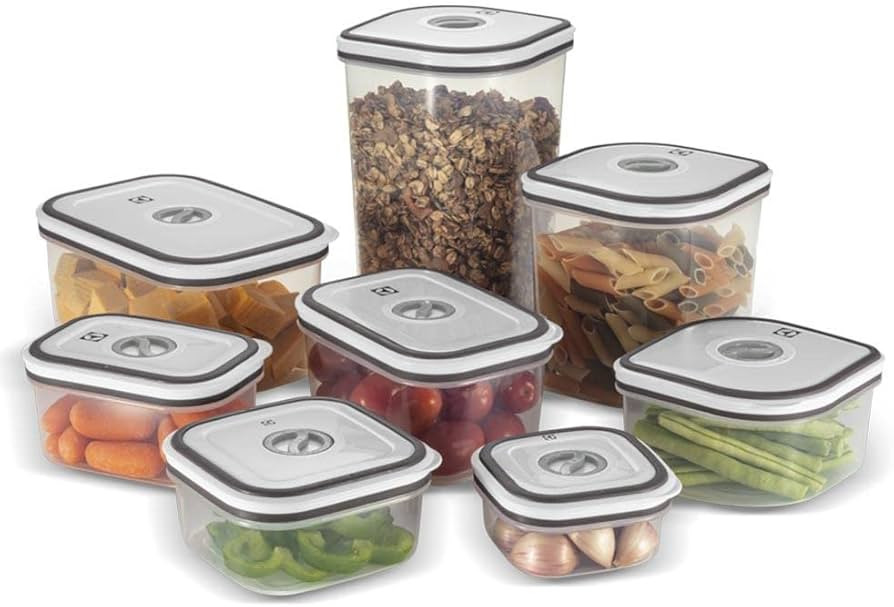 Kit Potes Herméticos de Plástico Electrolux - Cinza 1x8 unidades | Amazon (BR)