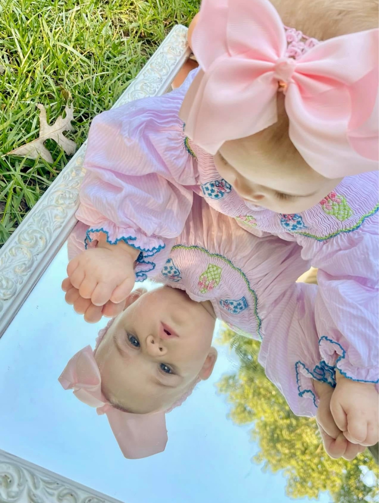 Ginger jar smocked baby bubble, grandmillennial baby 

#LTKKids #LTKBaby #LTKFindsUnder50