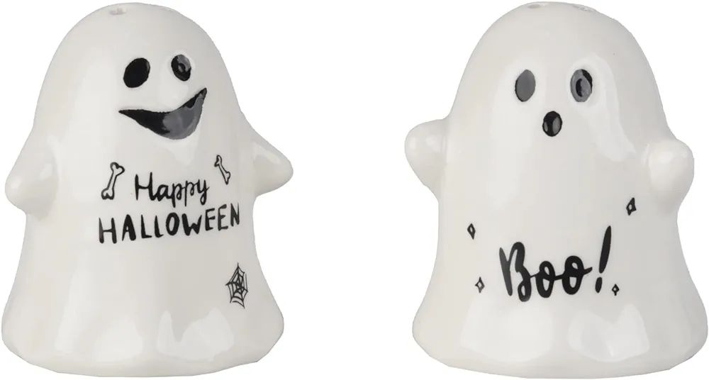 Salt and Pepper Shakers Happy Halloween & Boo! Halloween Ghosts | Amazon (US)
