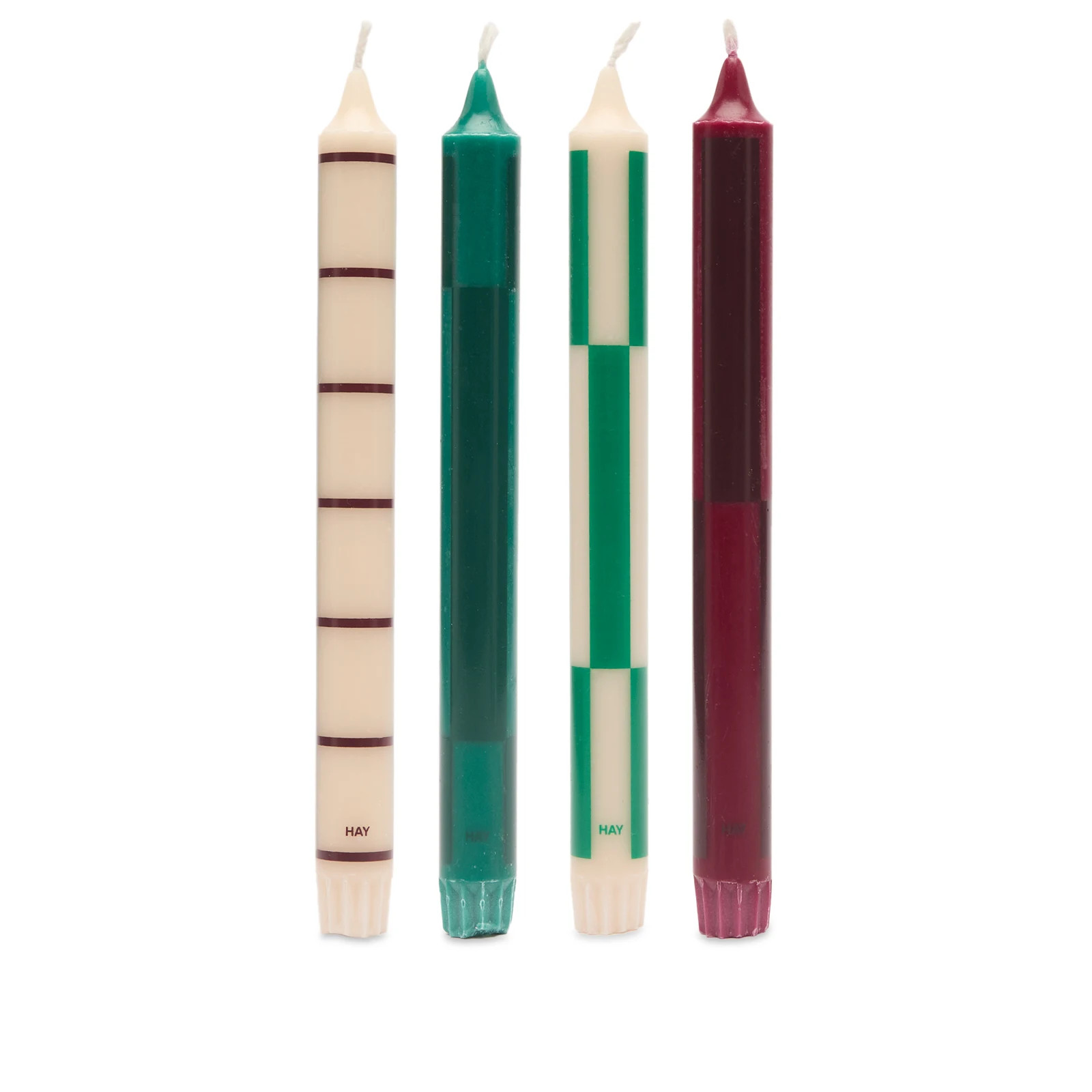 HAY Pattern Candle - Set of 4 | END. Clothing