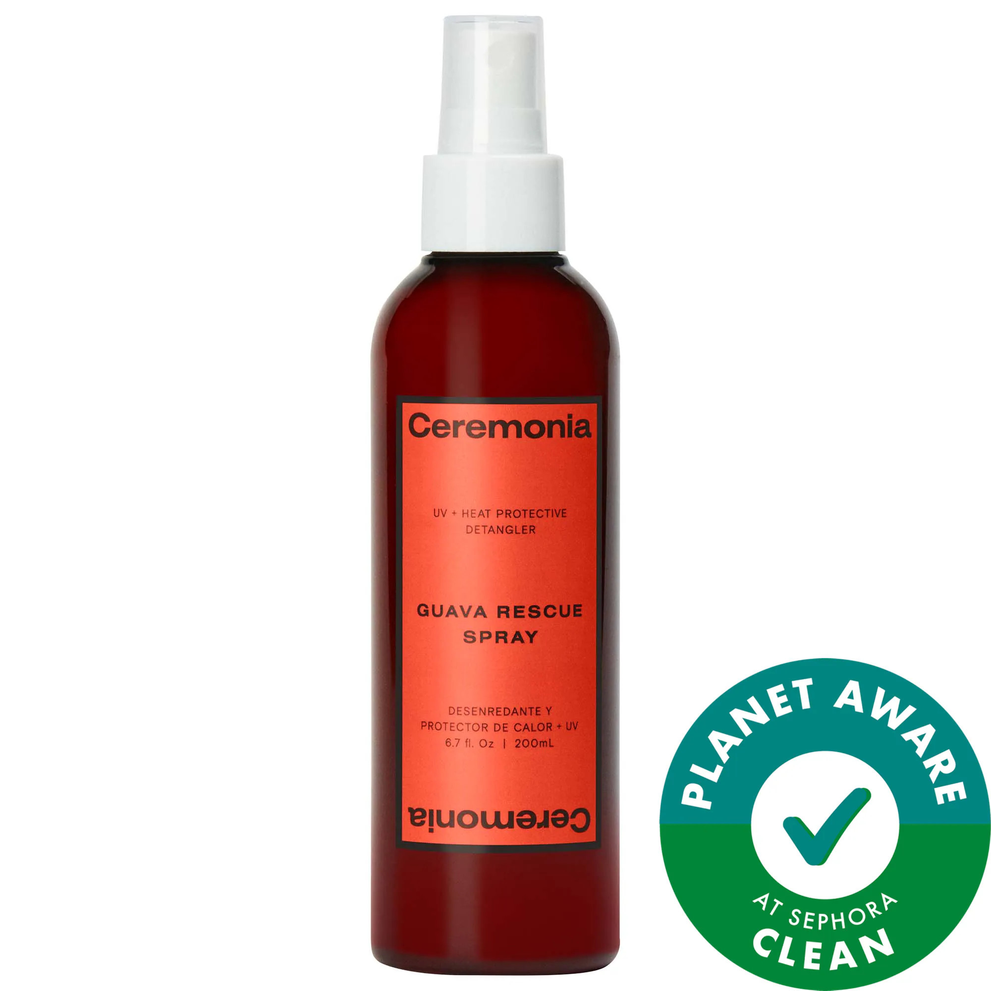 Ceremonia Guava Rescue Hair Heat Protectant Spray 6.7 oz / 200 mL | Sephora (US)