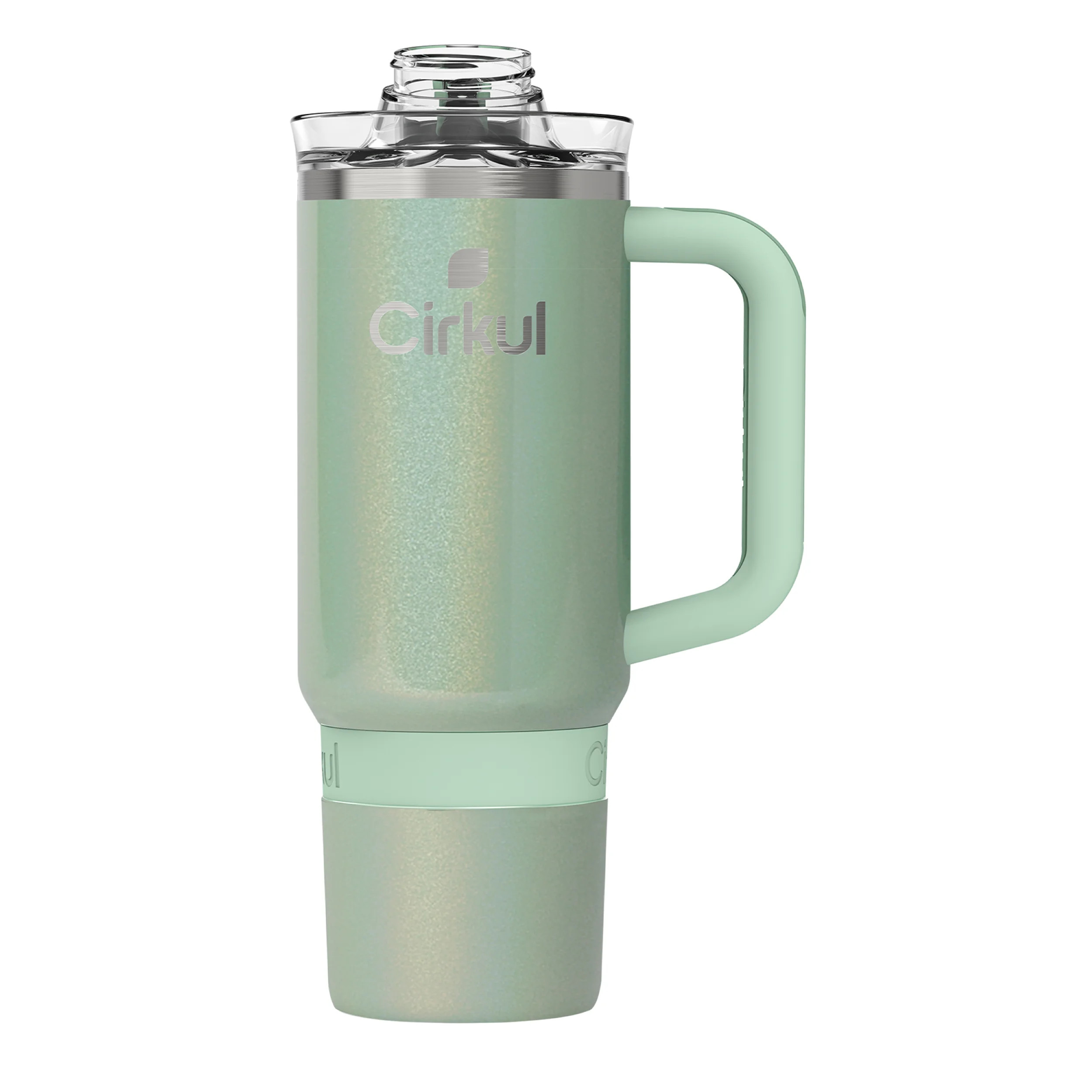 Cirkul 30oz Travel StrawSip Double-Wall Insulated Stainless Steel Tumbler with Handle, Sage Shimm... | Walmart (US)