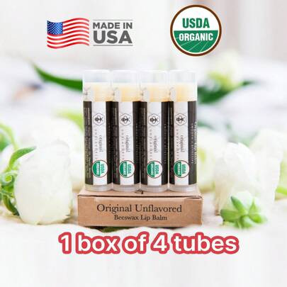 Organic Unflavored Hydrating Lip Balm 0.15 Oz â Moisturizes And Protects Lips With Organic Ingredients. Keeps Lips Soft, Smooth, And Supple Without | SHEIN