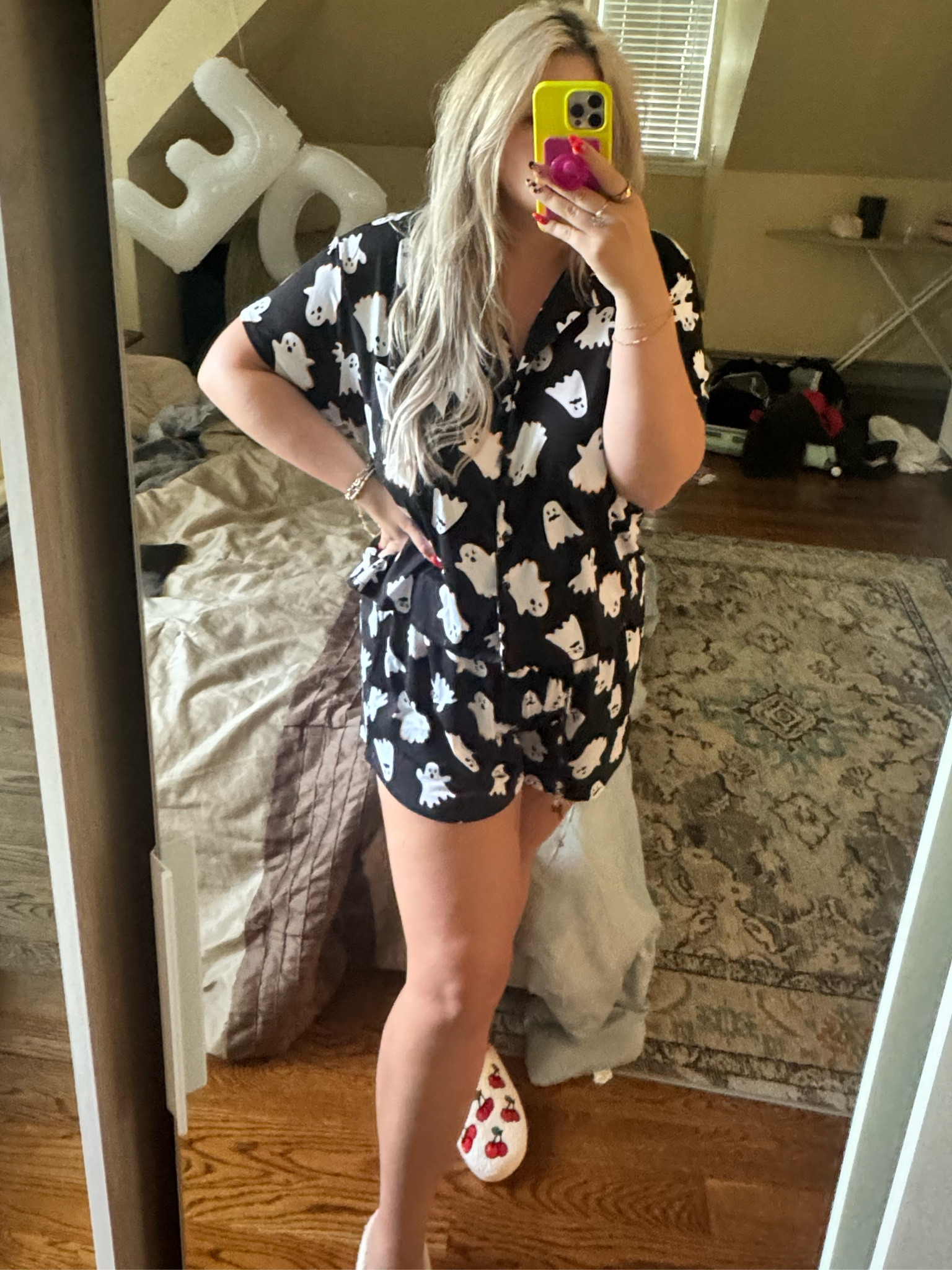 Walmart Halloween pajamas!!!! Midsize friendly, wearing 2xl 

#LTKPlusSize #LTKMidsize #LTKHalloween