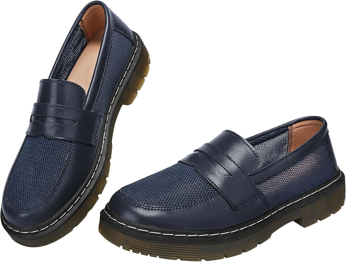 Women's Loafers Classic Penny Loafers for Women Fashion Driving Moccasins Women | Amazon (US)
