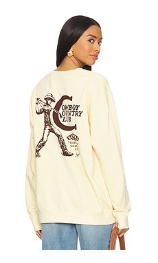 Sendero Provisions Co. Cowboy Country Club Crewneck in Cream from Revolve.com | Revolve Clothing (Global)