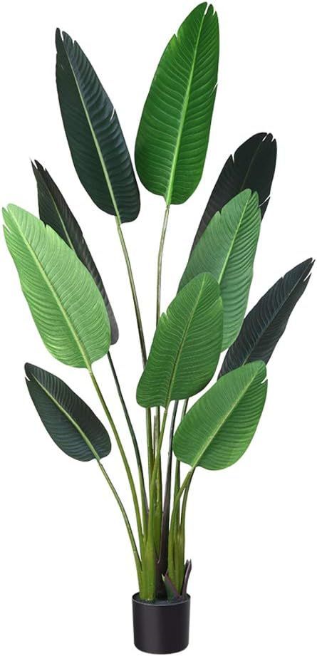 Fopamtri Artificial Tropical Palm Tree Fake Plant for Indoor Outdoor, Perfect Faux Plants for Hom... | Amazon (US)